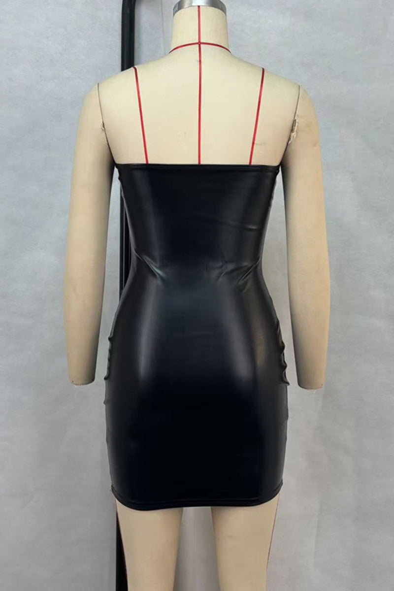 Strapless Bodycon Casual Dress