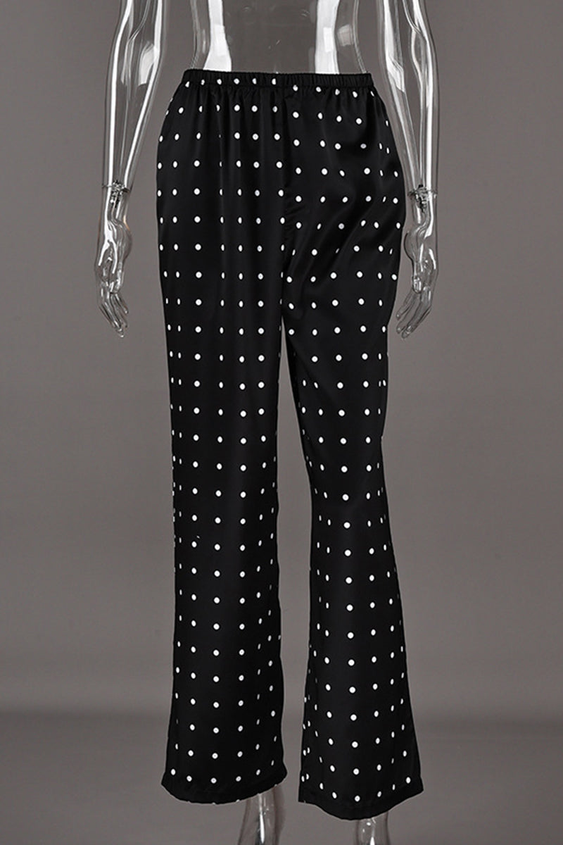 Polka Dot Casual Pants for Everyday Comfort