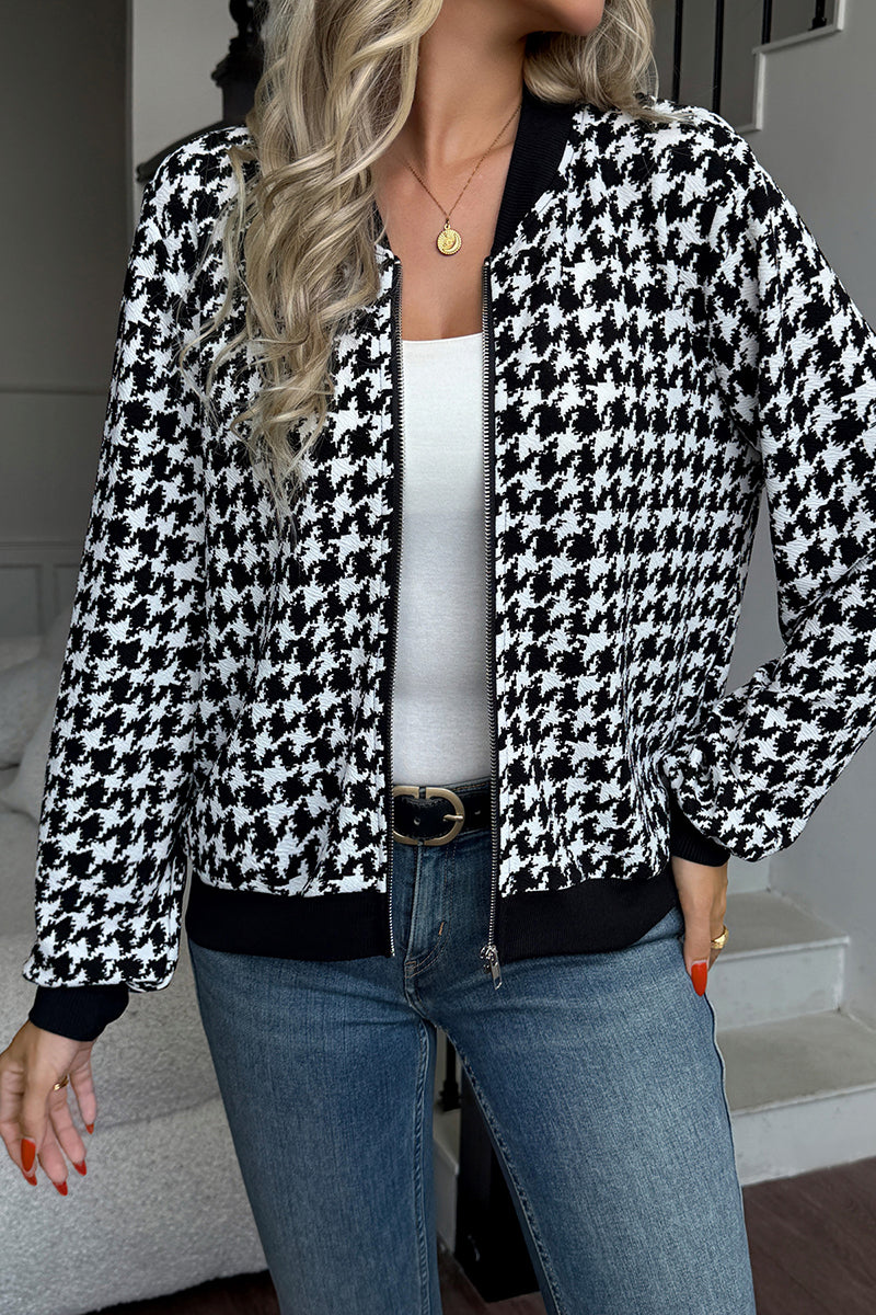 Houndstooth Casual Jacket