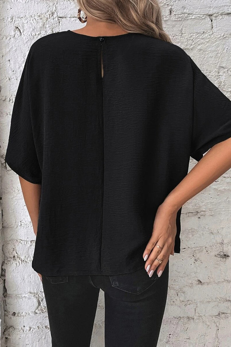 Casual Tie-Front T-Shirt