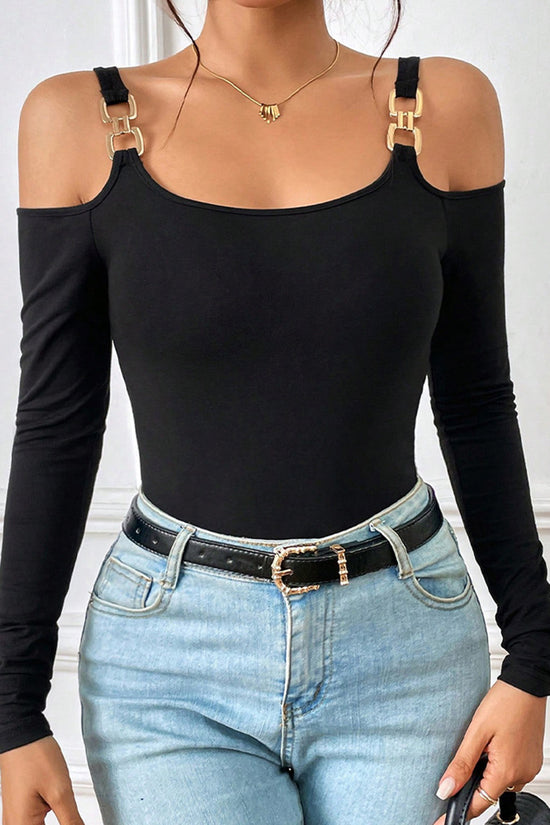 Off-Shoulder Long Sleeve Top