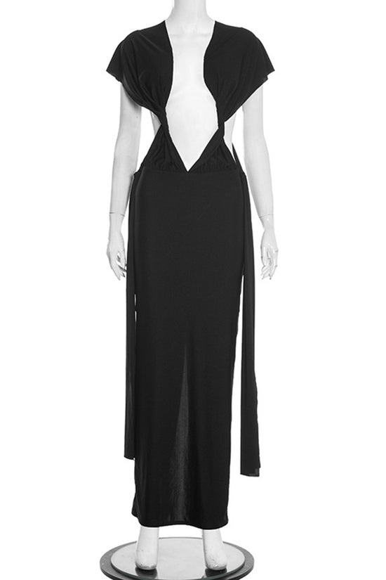 Cutout Maxi Casual Dress