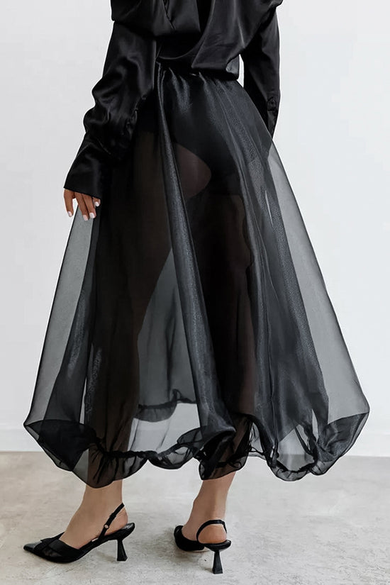 Elegant Flowing Midi Skirt