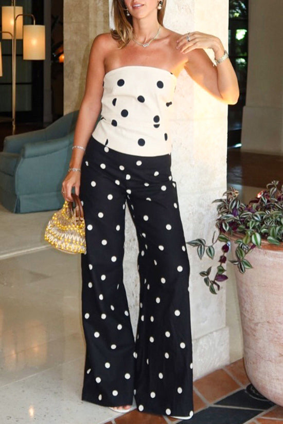 Polka Dot Casual Pants