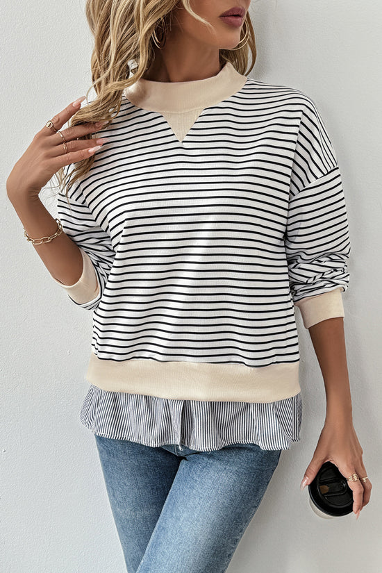 Striped Layered Sweatshirt