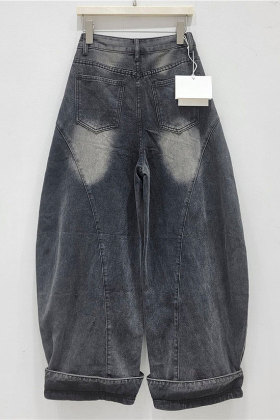 Embellished Barrel Jeans