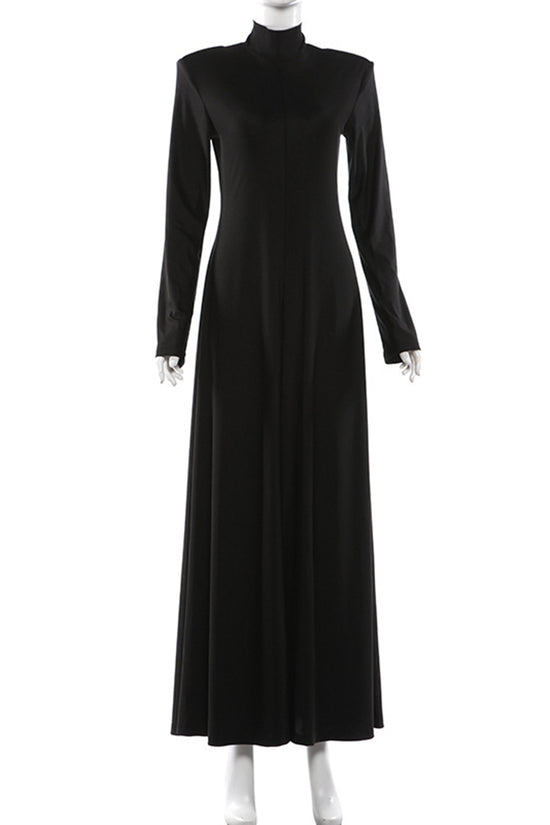 Elegant Long Sleeve Maxi Dress
