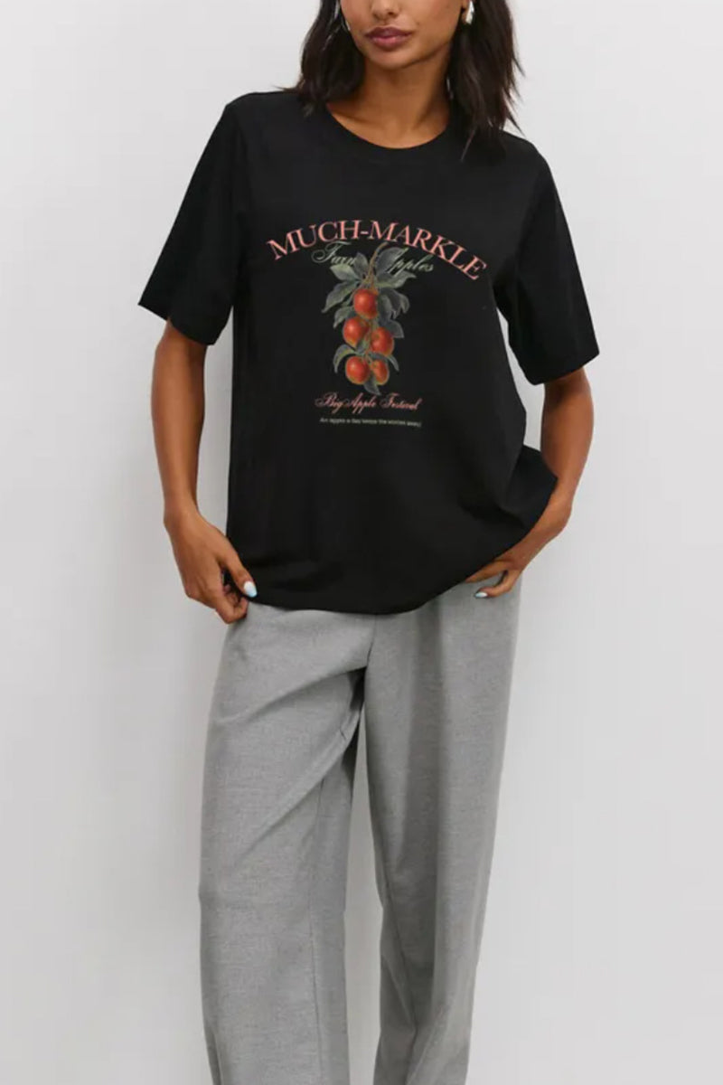 Graphic Fruit Print T-Shirt