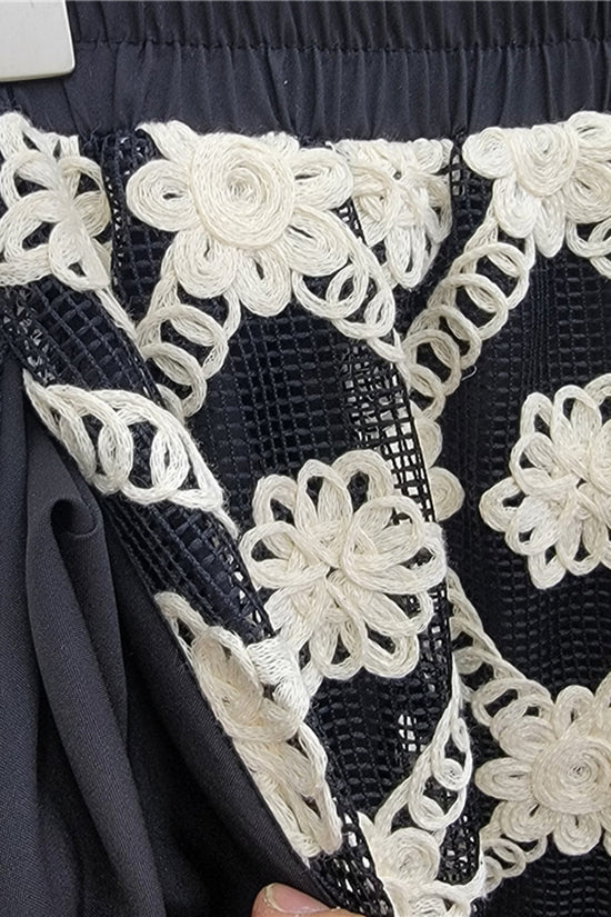 Patterned Midi Skirt with Unique Design