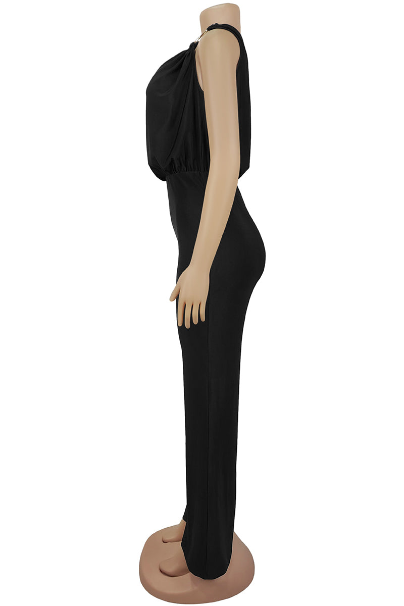 Elegant One-Shoulder Wide-Leg Jumpsuit
