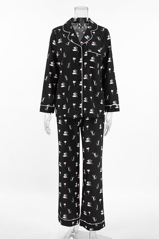 Cozy Print Pajama Set