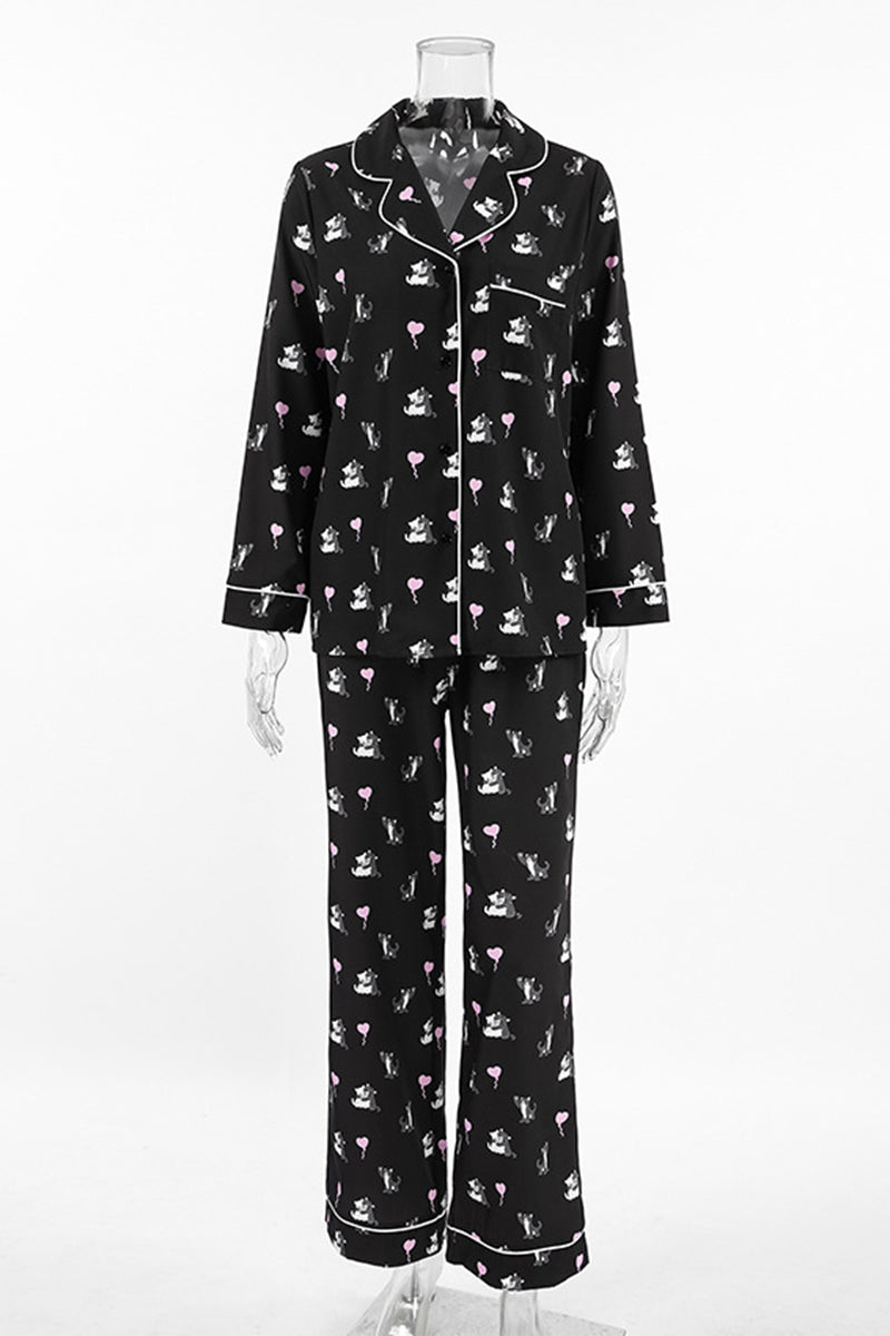 Cozy Print Pajama Set