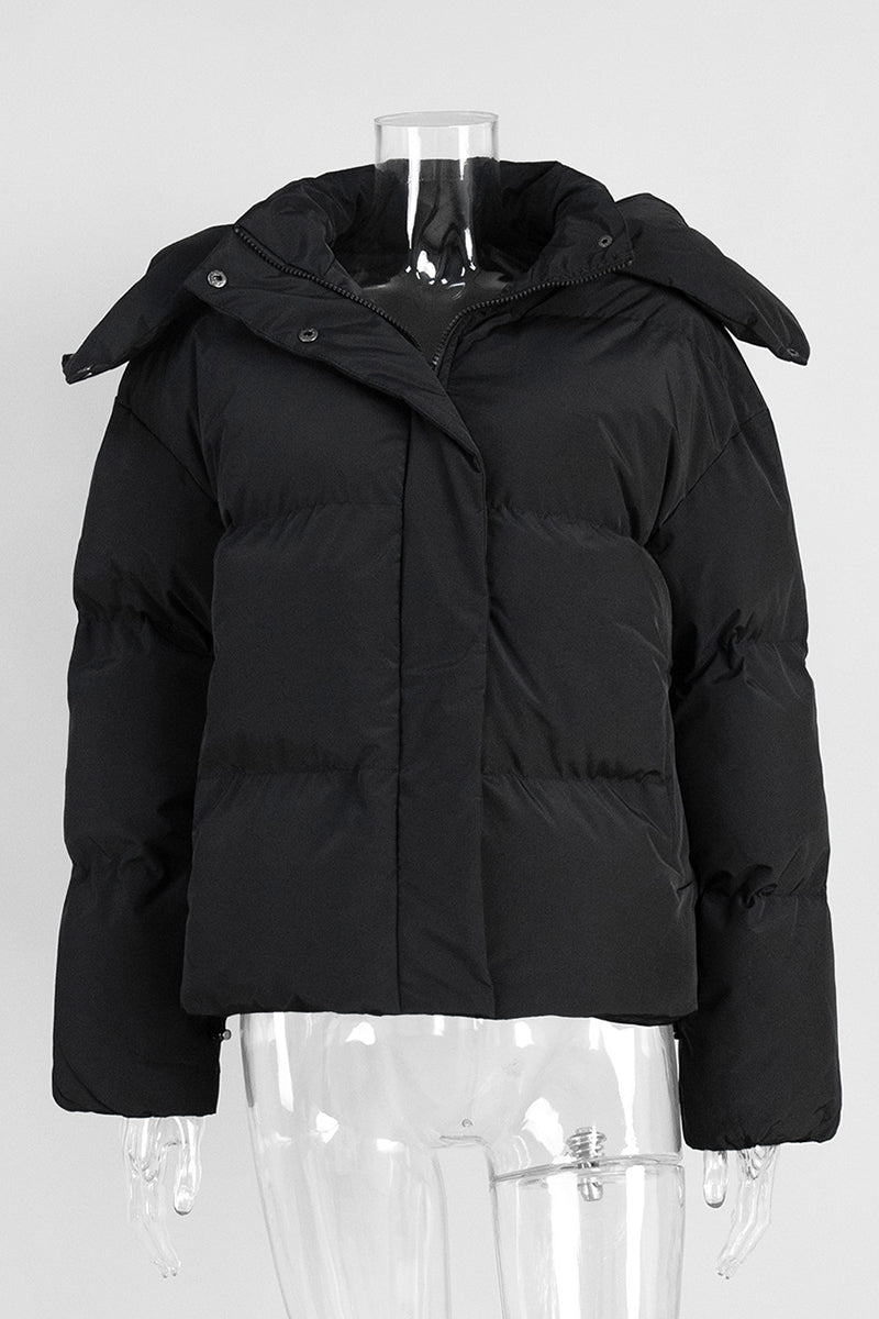 Chic Oversized Hooded Puffer Coat