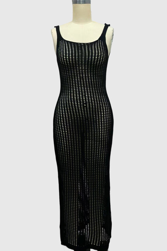 Sleeveless Casual Crochet Dress