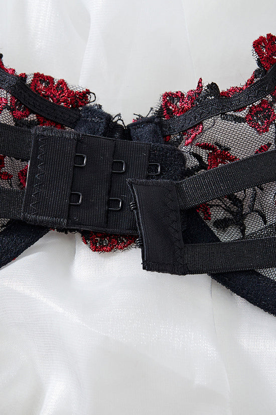 Floral Detail Lingerie Set