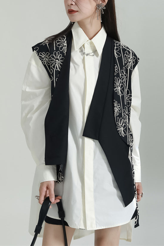 Floral Pattern Stylish Vest