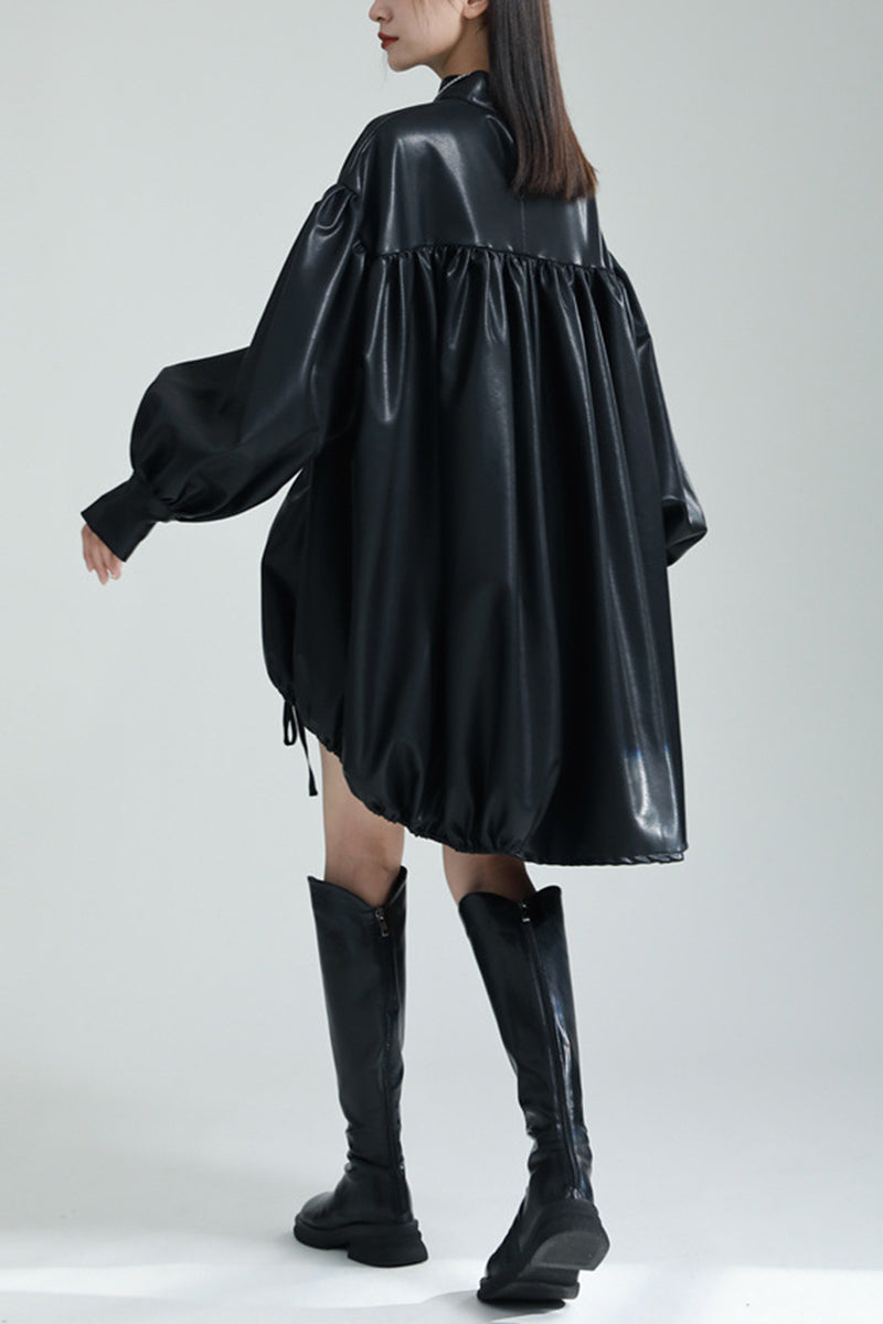Modern Oversized Long Sleeve Dress