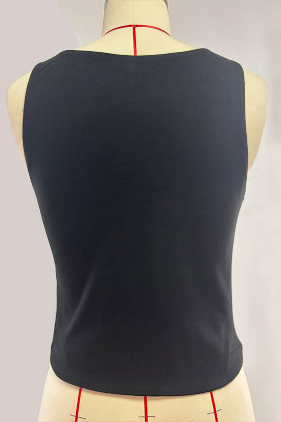 Studded Sleeveless Tank Top