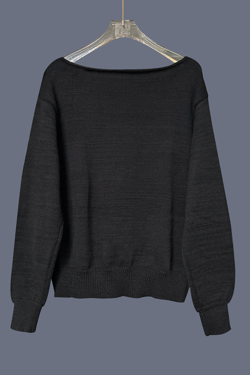 Studded Off-Shoulder Casual Top