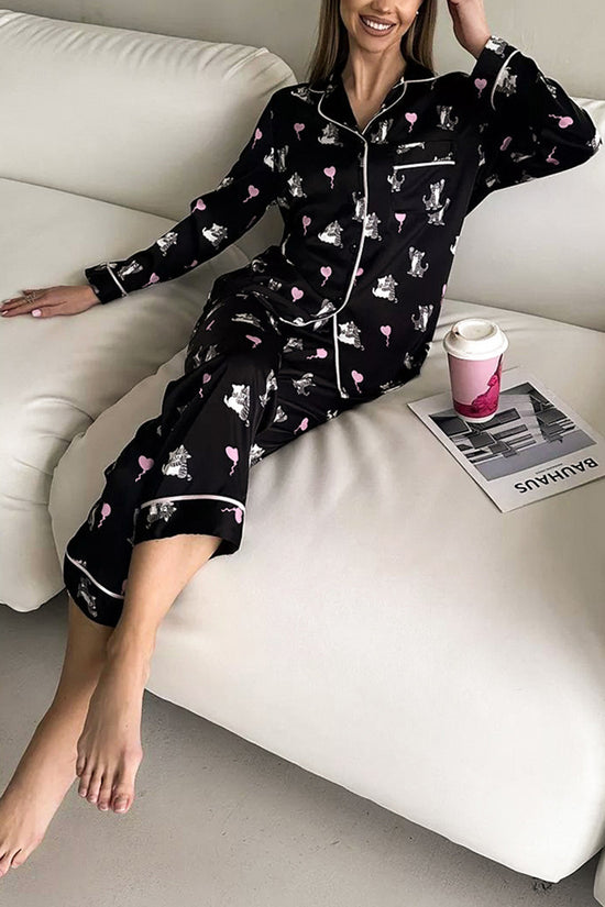 Cozy Print Pajama Set