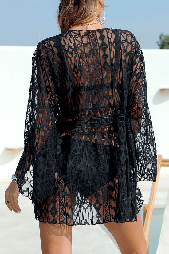 Elegant Lace Beach Cover-Up