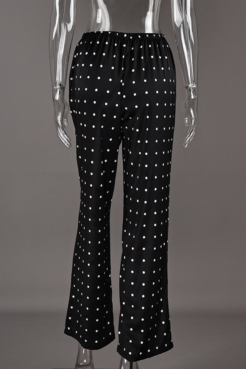 Polka Dot Casual Pants for Everyday Comfort