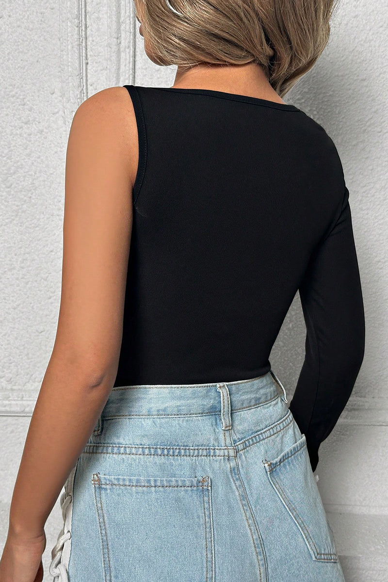 One-Shoulder Cutout T-Shirt