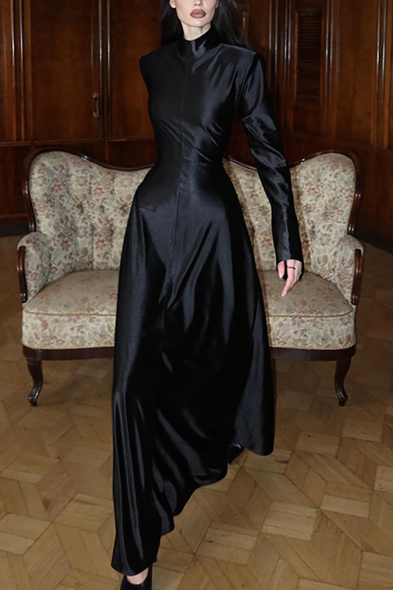 Elegant Long Sleeve Maxi Dress