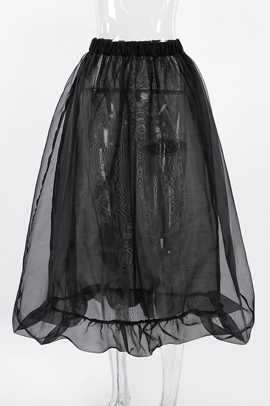 Elegant Flowing Midi Skirt