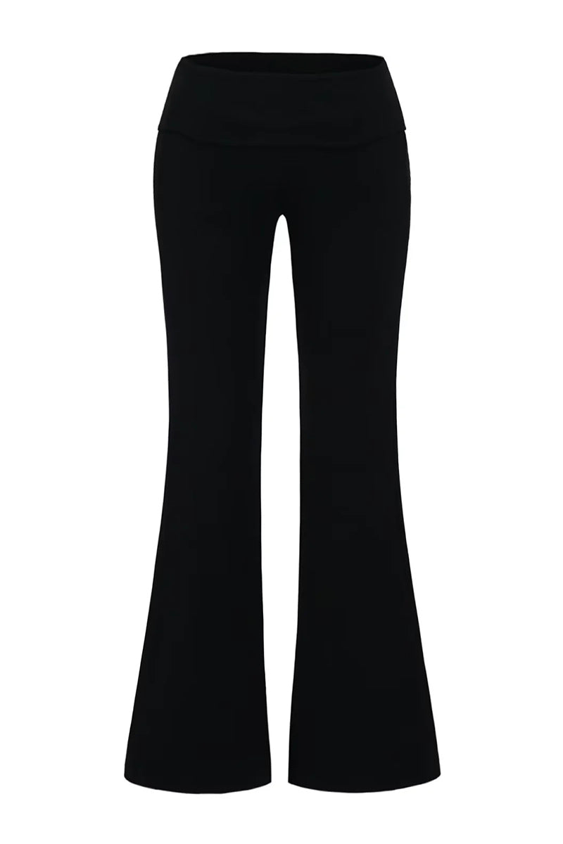 Flared Pants with Waist Detail