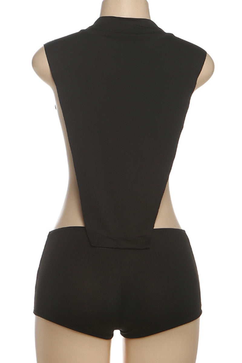 Sleek Cutout Sleeveless Romper