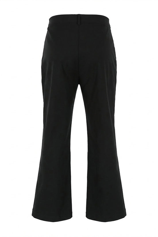 Elegant Lace Panel Wide-Leg Pants