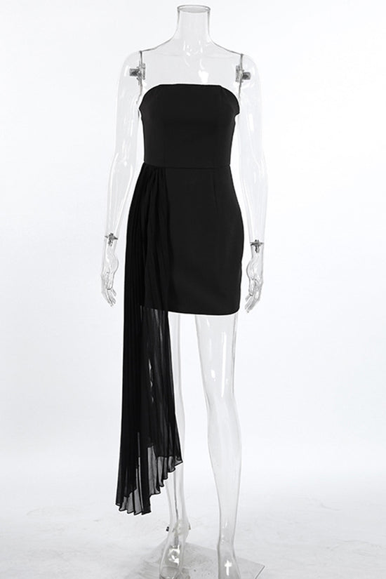 Asymmetrical Sleeveless Bodycon Dress