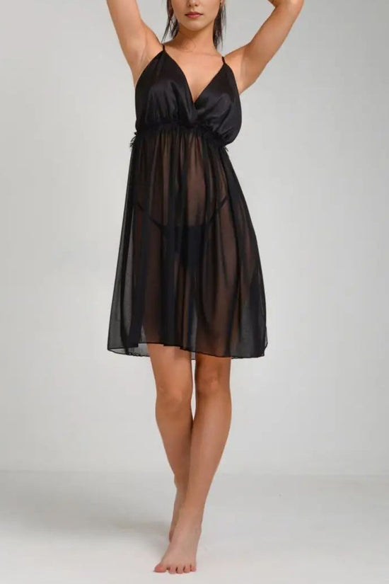 Spaghetti Strap Animal Print Pajama Dress