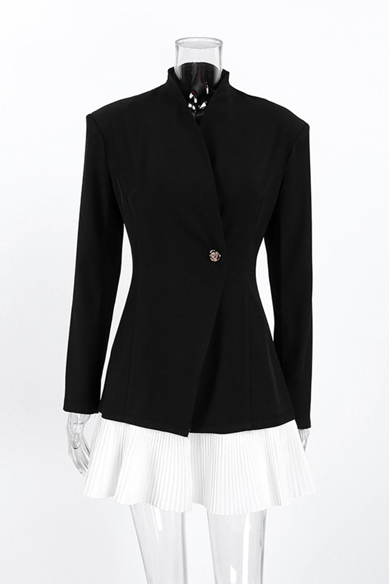 Elegant Blazer-Inspired Casual Dress