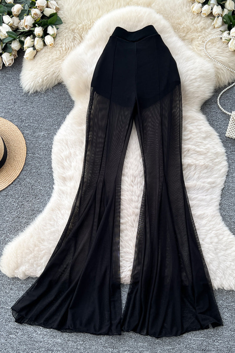 Flowing Flare Casual Pants