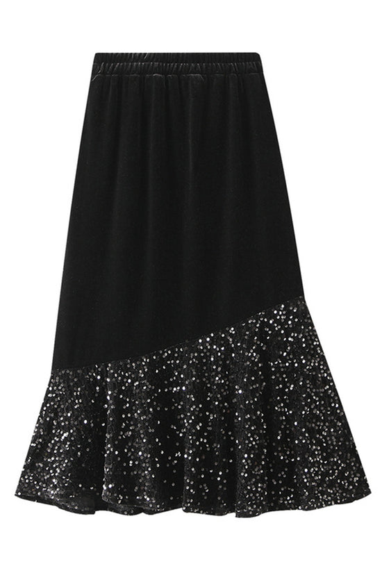 Sparkle Detail Midi Skirt
