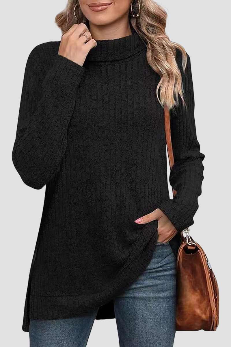 Cozy Turtleneck Long Sleeve Top