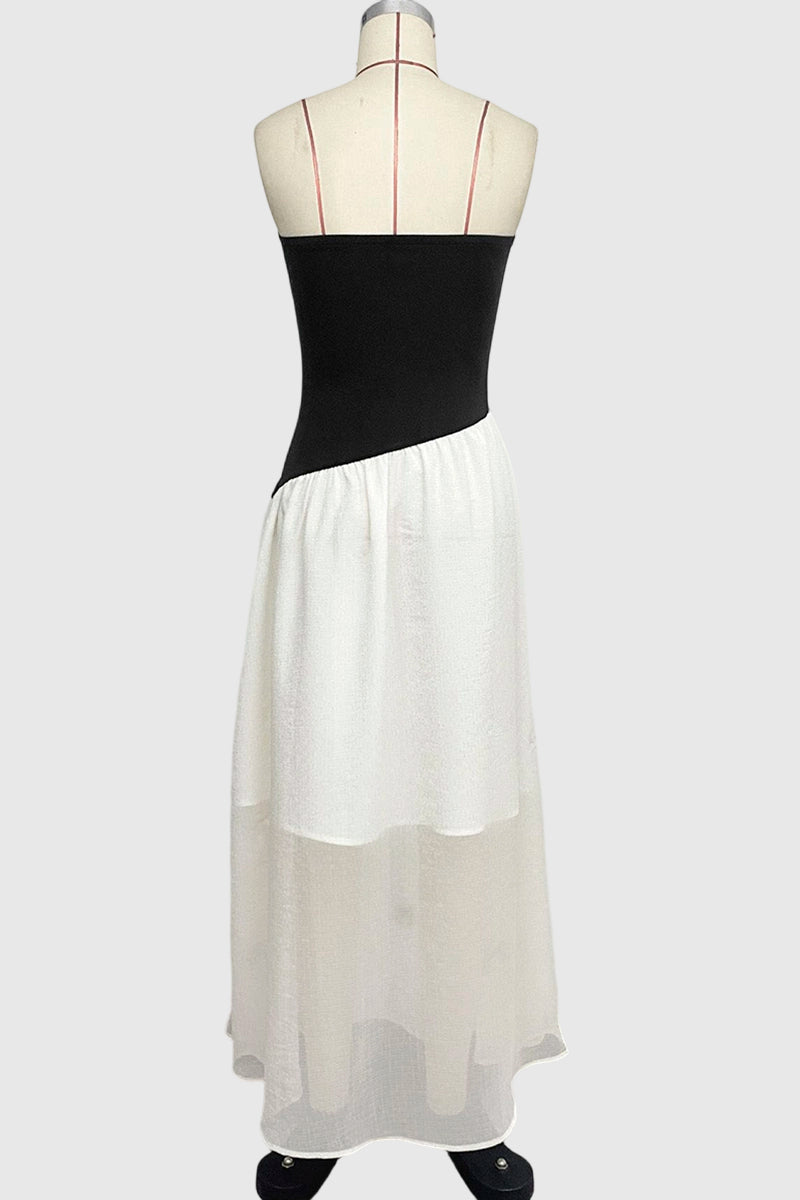 Strapless Bow Embellished Casual Dress