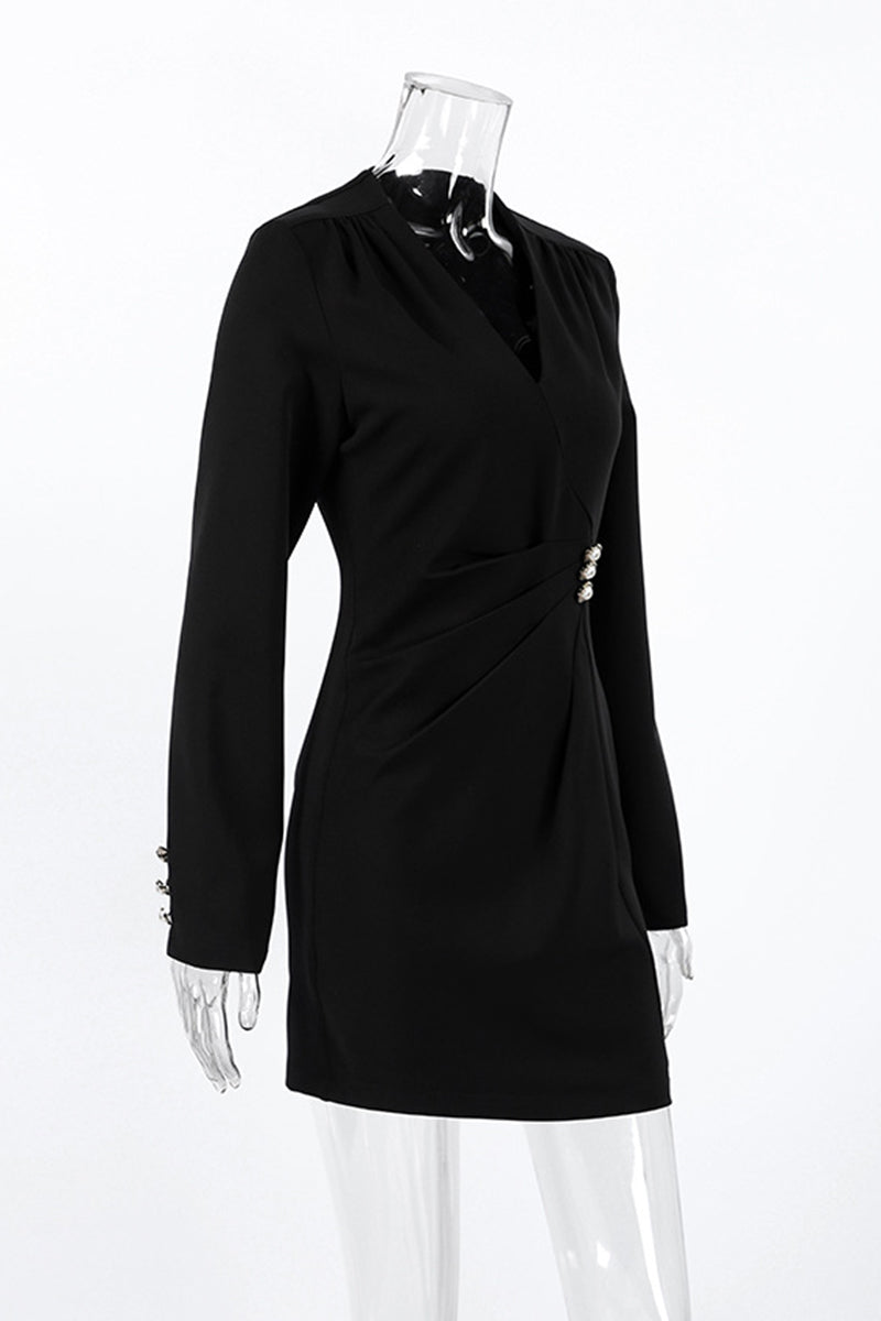 Elegant Long Sleeve Bodycon Dress
