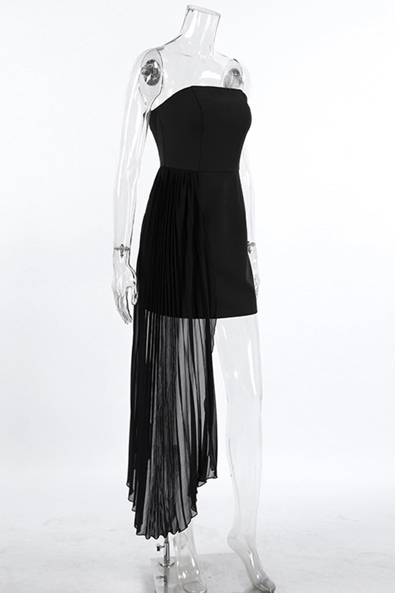 Asymmetrical Sleeveless Bodycon Dress