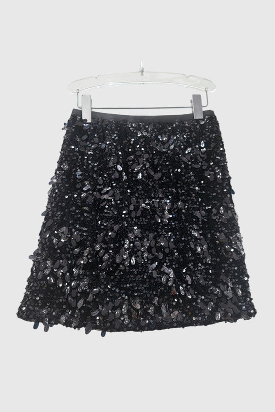 Sequin Feather Trim Crop Jacket