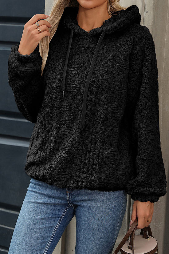 Cozy Textured Hooded Sweatshirt