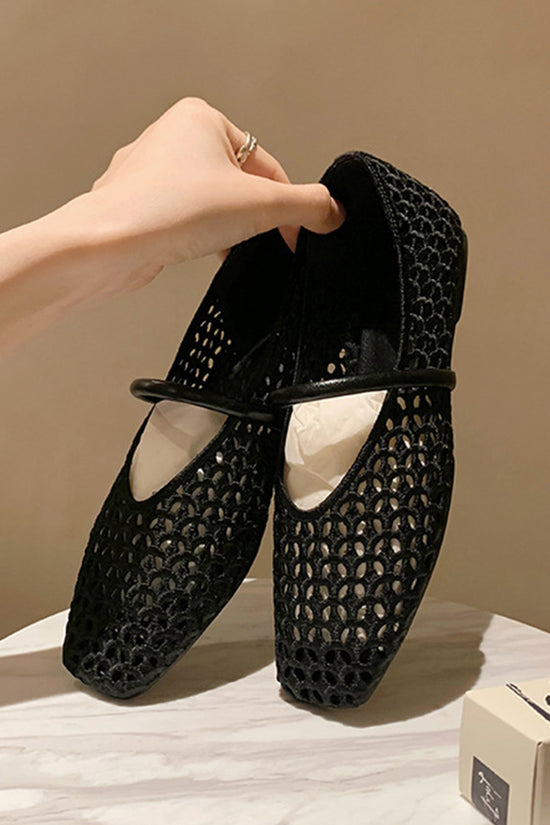 Elegant Mesh Ballet Flats