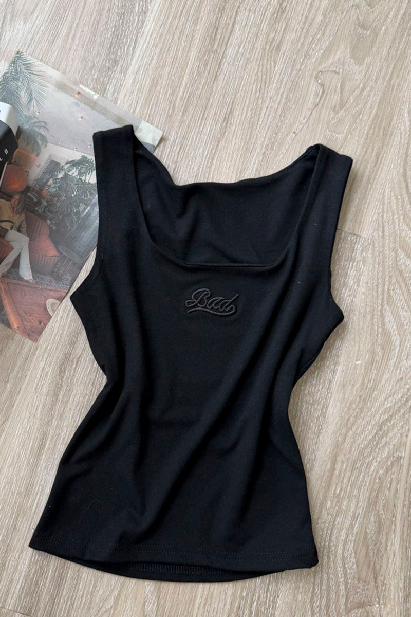 Tank Top with Square Neckline
