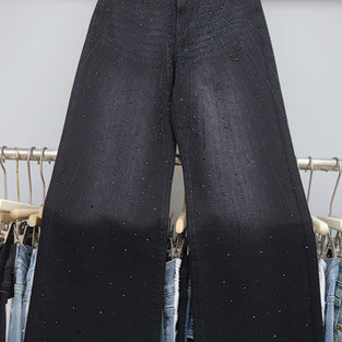 Embellished Wide Leg Jeans