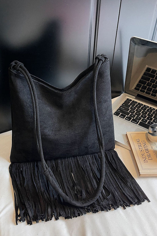 Fringe Detail Shoulder Bag