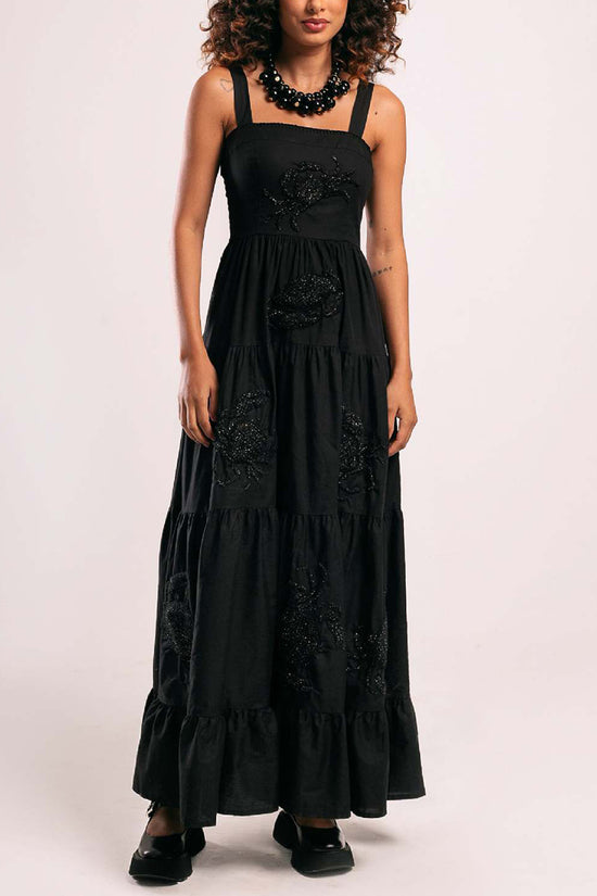 Crab Print Maxi Dress