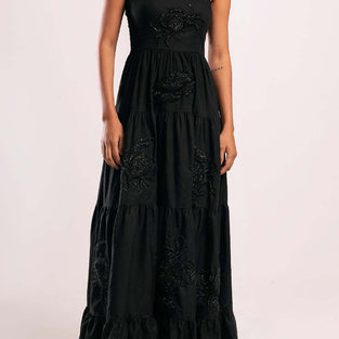 Crab Print Maxi Dress