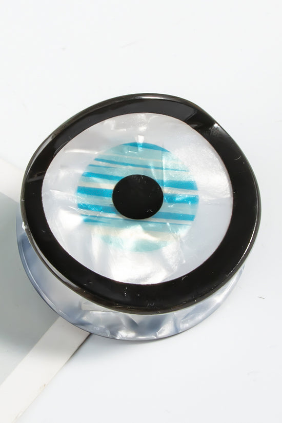 Geometric Patterned Circular Hair Claw